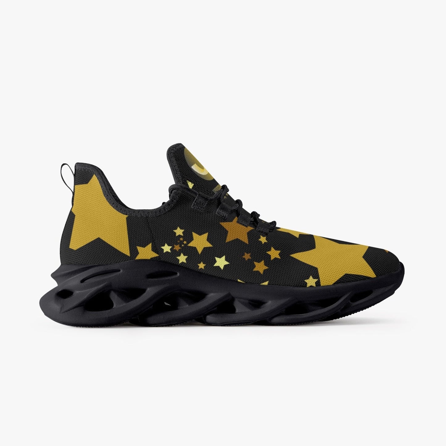 Jay Terrell Signature Stars Bounce Mesh Knit Sneakers - Black