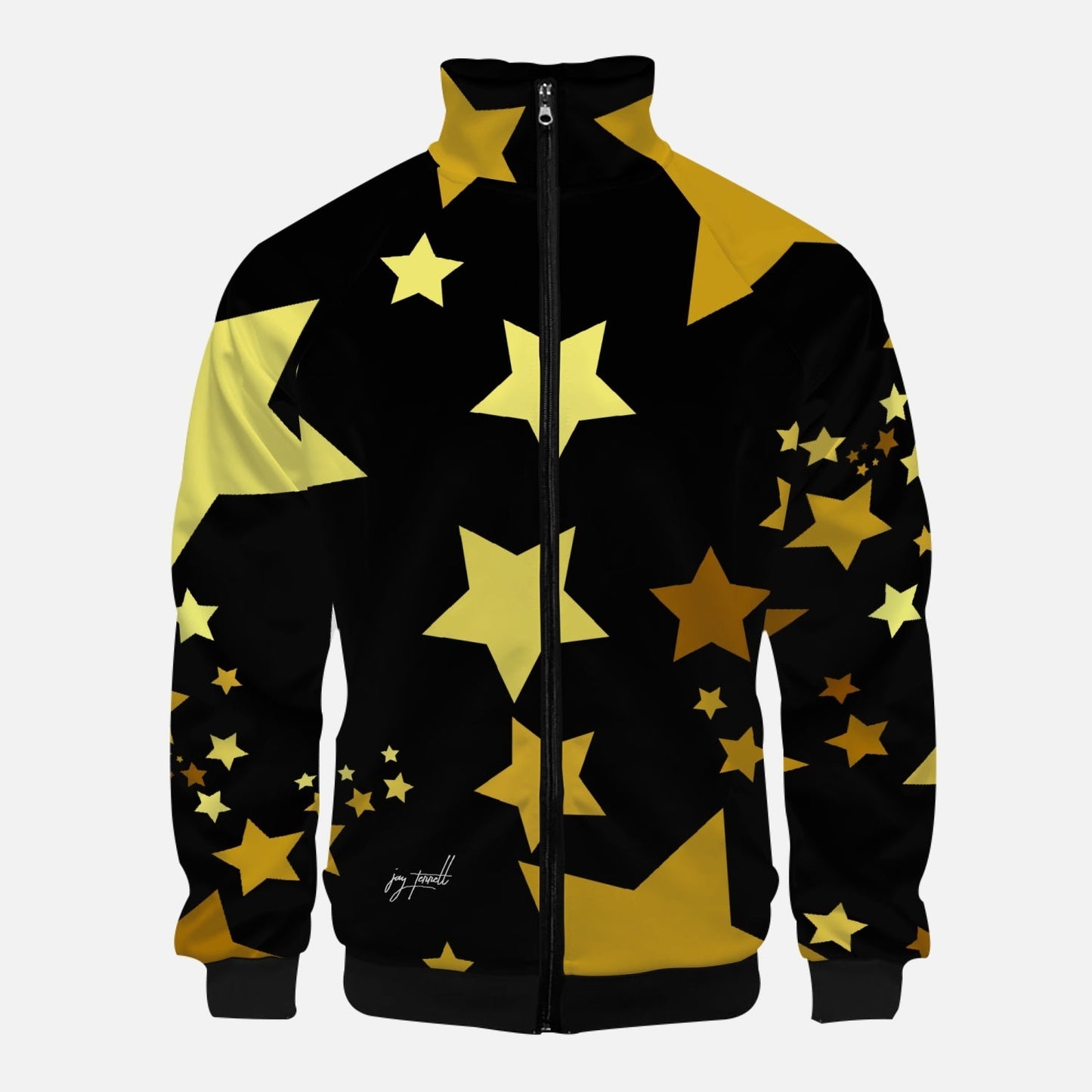 Jay Terrell Signature Stars Collar Zipper-up Hoodie
