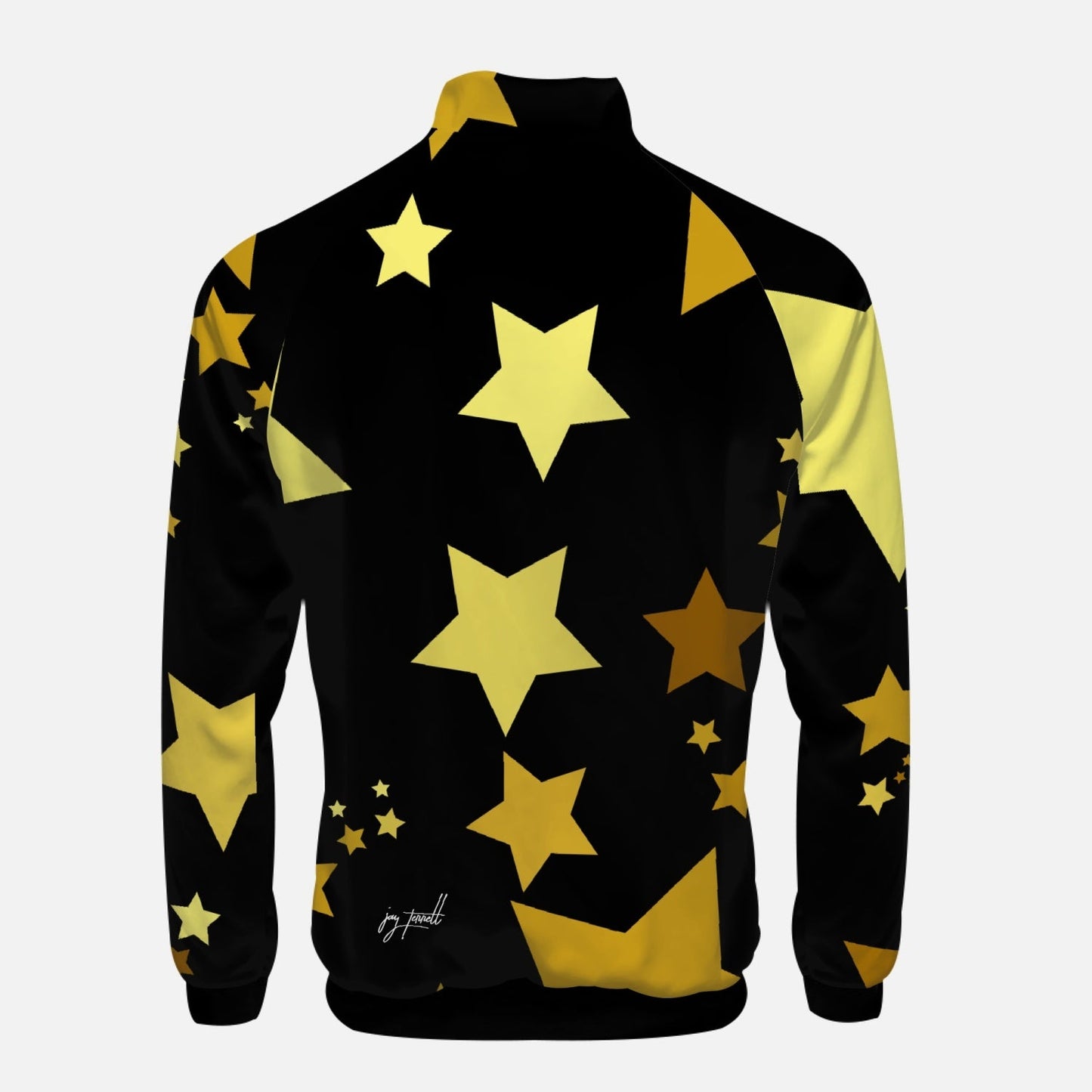 Jay Terrell Signature Stars Collar Zipper-up Hoodie