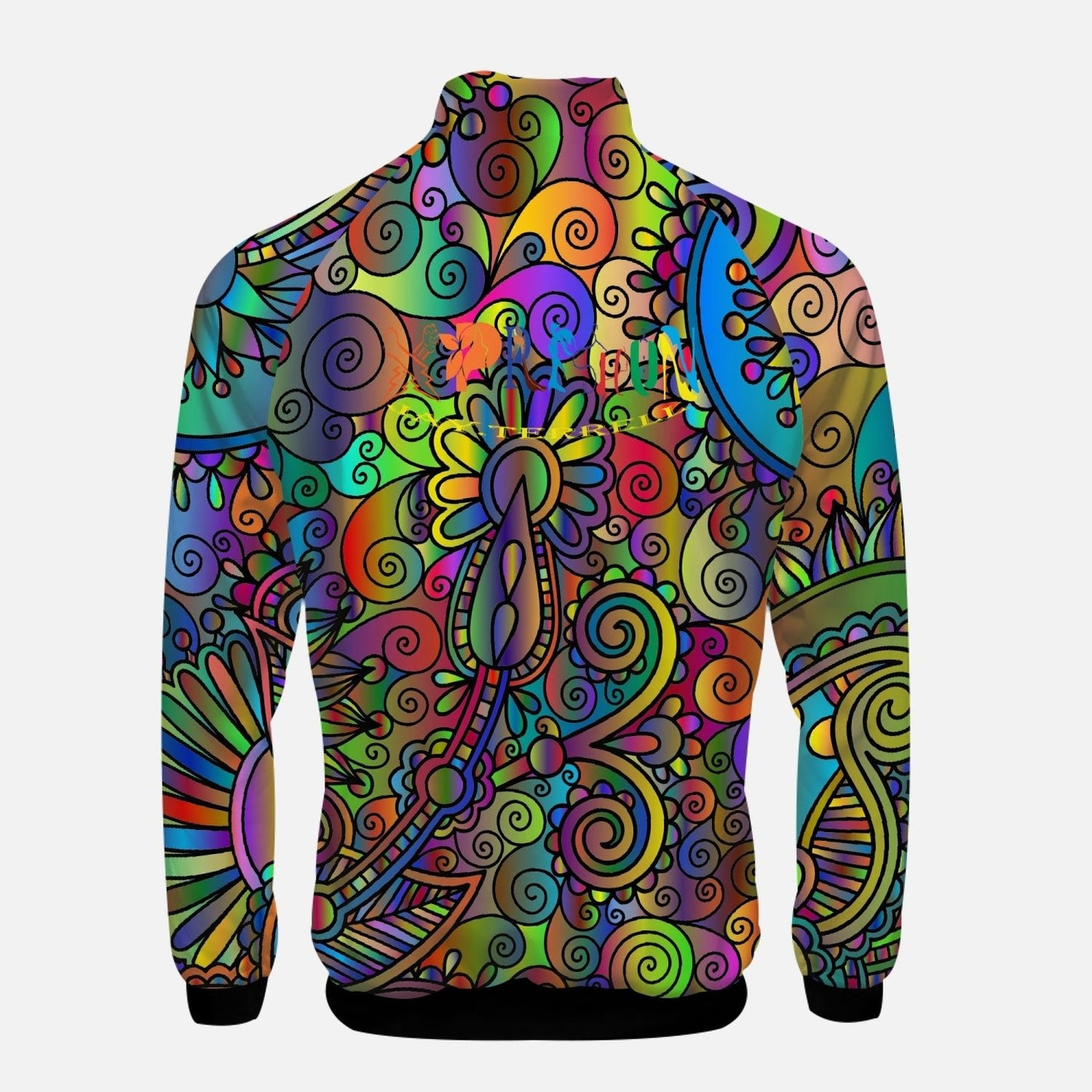 Mosaic Xpreshun Stand Collar Zipper-up Hoodie