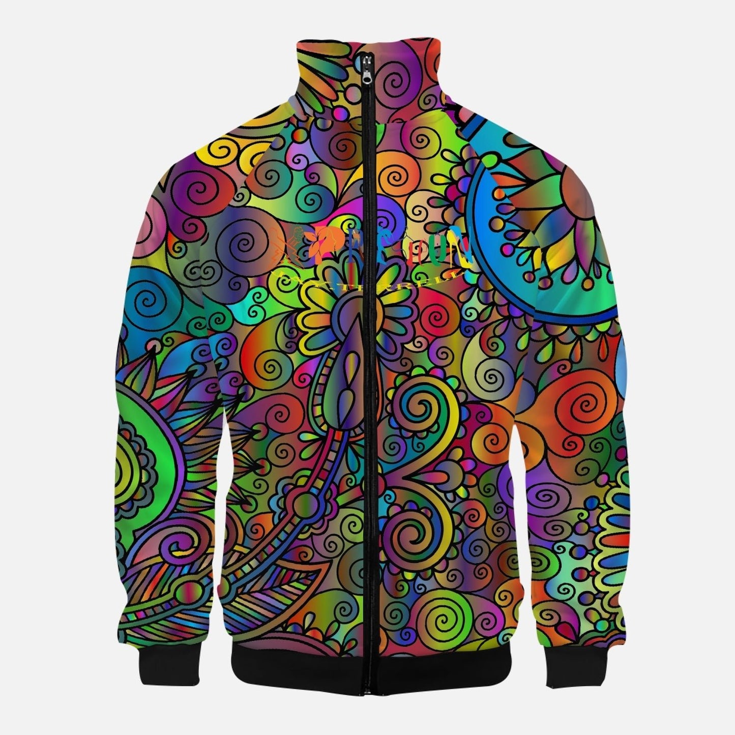 Buy Mosaic Xpreshun Stand Collar Zipper-up Hoodie
