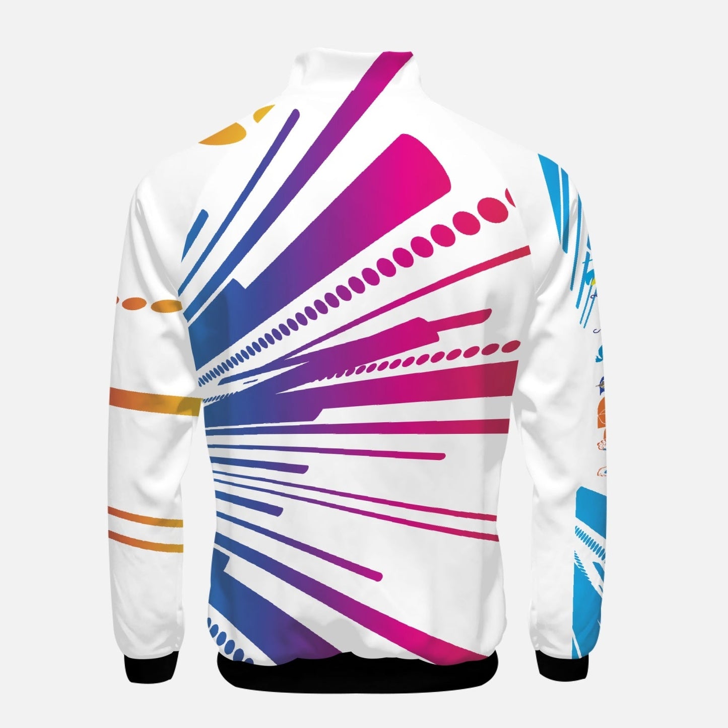 Xpreshun Color Splash Stand Collar Zipper-up Hoodie