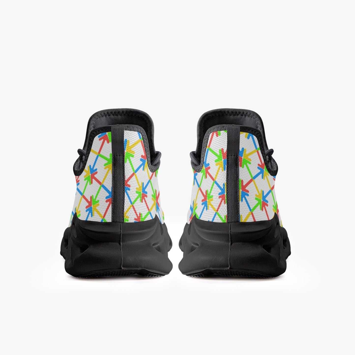 Xpreshun in a Direction Bounce Mesh Knit Sneakers Black