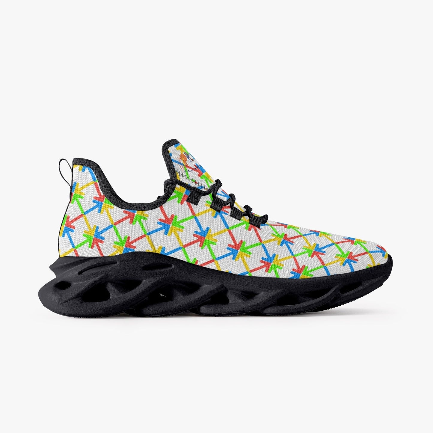 Xpreshun in a Direction Bounce Mesh Knit Sneakers Black