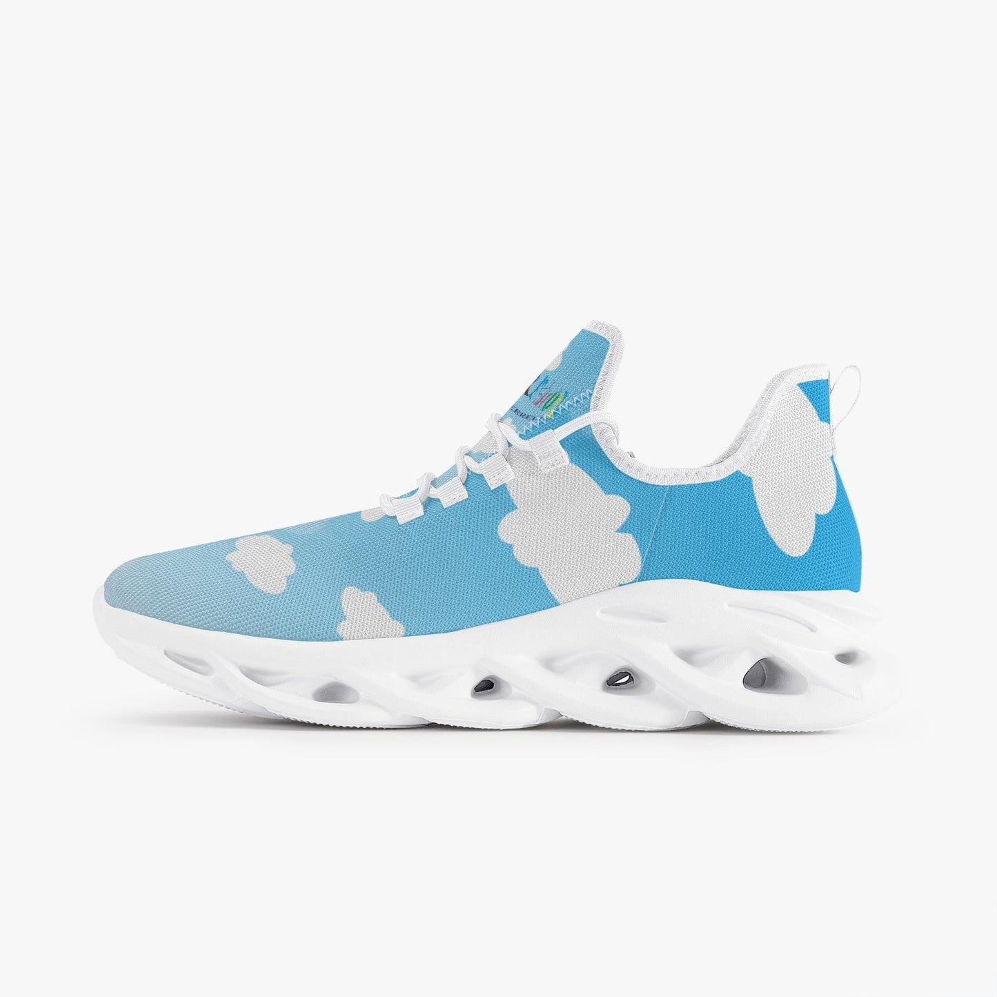 Xpreshun on Clouds Bounce Mesh Knit Sneakers - White - Xpreshun Fashions