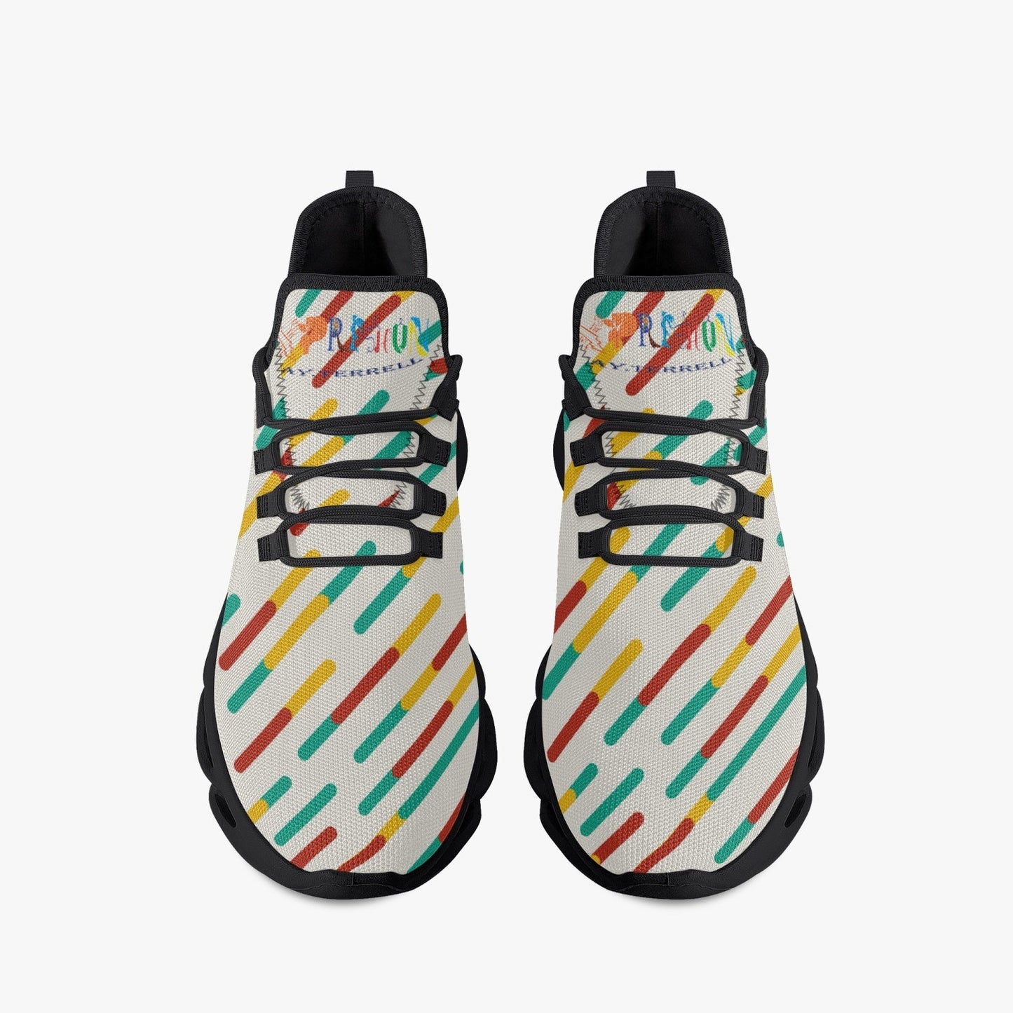 Xpreshun Stripes Bounce Mesh Knit Sneakers