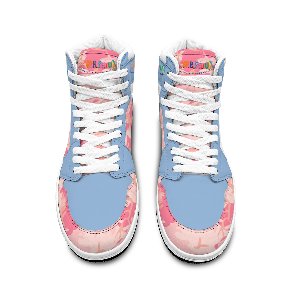 Buy Xpreshun Pink Camo Custom Unisex Basketball Shoe
