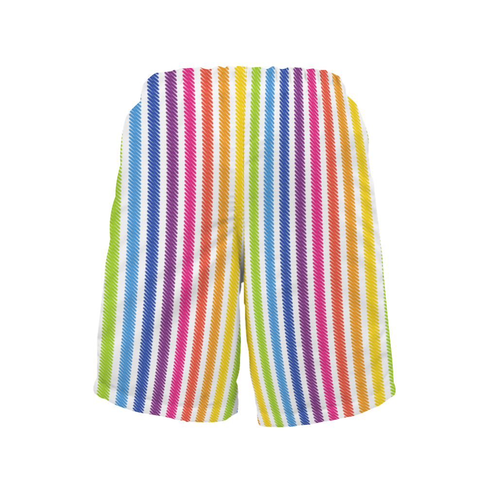 Custom All Over Print Men's Quick Drying Swim Trunks Beach Shorts with Mesh Lining