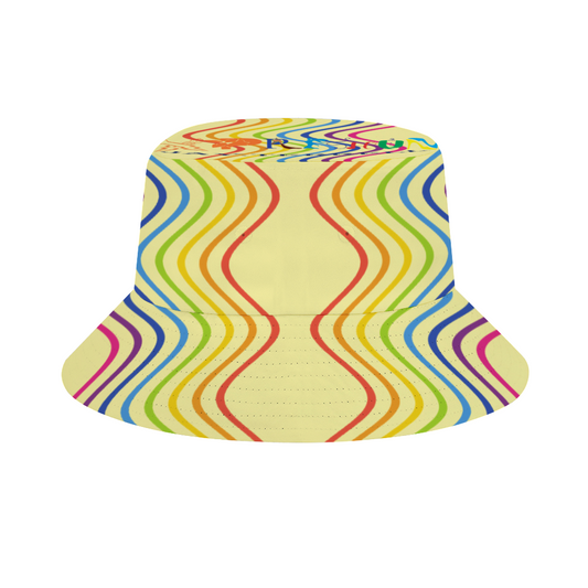 A Groovy Rainbow Bucket Hat