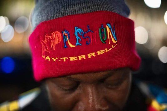 Xpreshun Logo Embroidered Pom-Pom Beanie