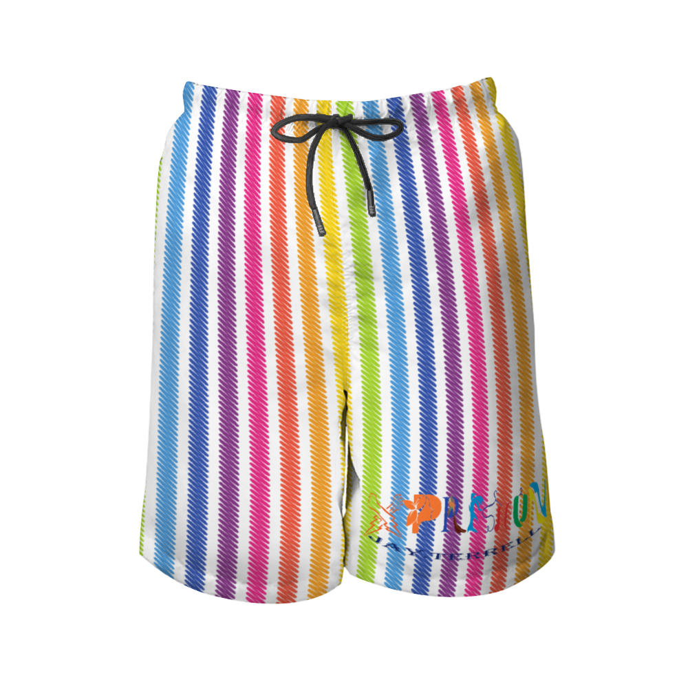 Custom All Over Print Men's Quick Drying Swim Trunks Beach Shorts with Mesh Lining