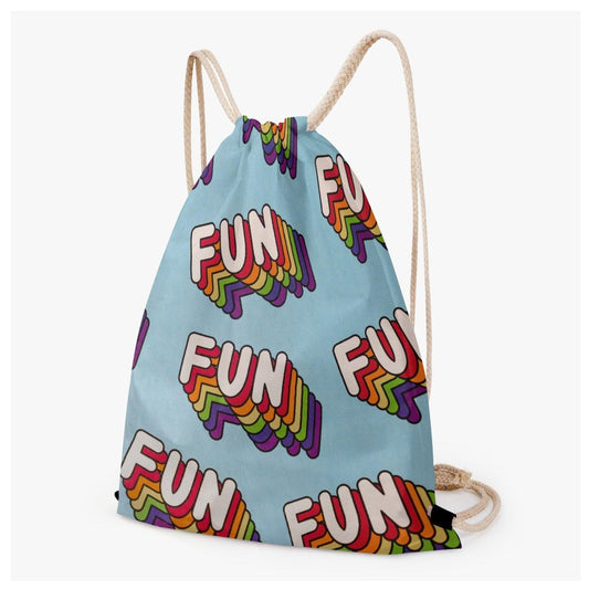 FUN Xpreshun Polyester Drawstring Backpack - Xpreshun Fashions