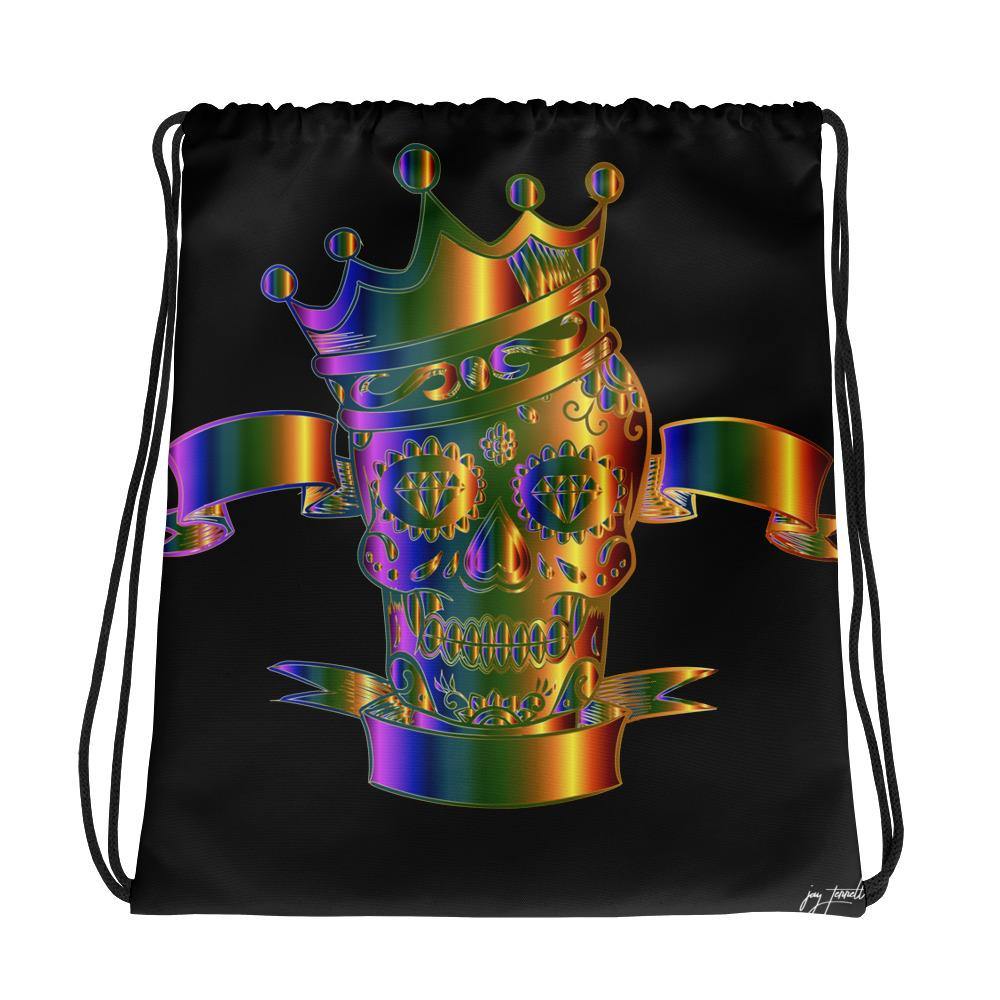 King of Skulls - Drawstring bag (Prints on Both Sides) - Xpreshun Fashions
