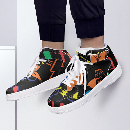 Buy Xpreshun High-Top Leather Sports Sneakers