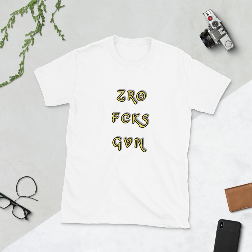 Zer0 F's Given - Short-Sleeve Unisex T-Shirt - Xpreshun Fashions